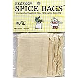 Regency Wraps Drawstring Bag for Enclosing Bulk Spices, Tea, Potpourri and Jewelry, 4 Count (Pack of 1), Natural