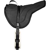 Tackmore Bareback Pad for Horses, English Riding Bareback Pad with Girth | Anti-slip Suede, Sherpa Fleece Lining, Shock-Absorbing, Smooth-adjusting Girth, for Regular Riding Training