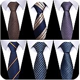 joy alice Tie For Men 6 PCS Necktie Woven Jacquard Neck Ties Set