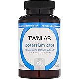 Twinlab Potassium Caps - Chelated Potassium Supplement for Heart Health, Blood Pressure Support, Leg Cramps Relief and Muscle