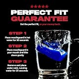 SAFEJAWZ Slim Fit Mouth Guard for Juniors Blue Case view 5