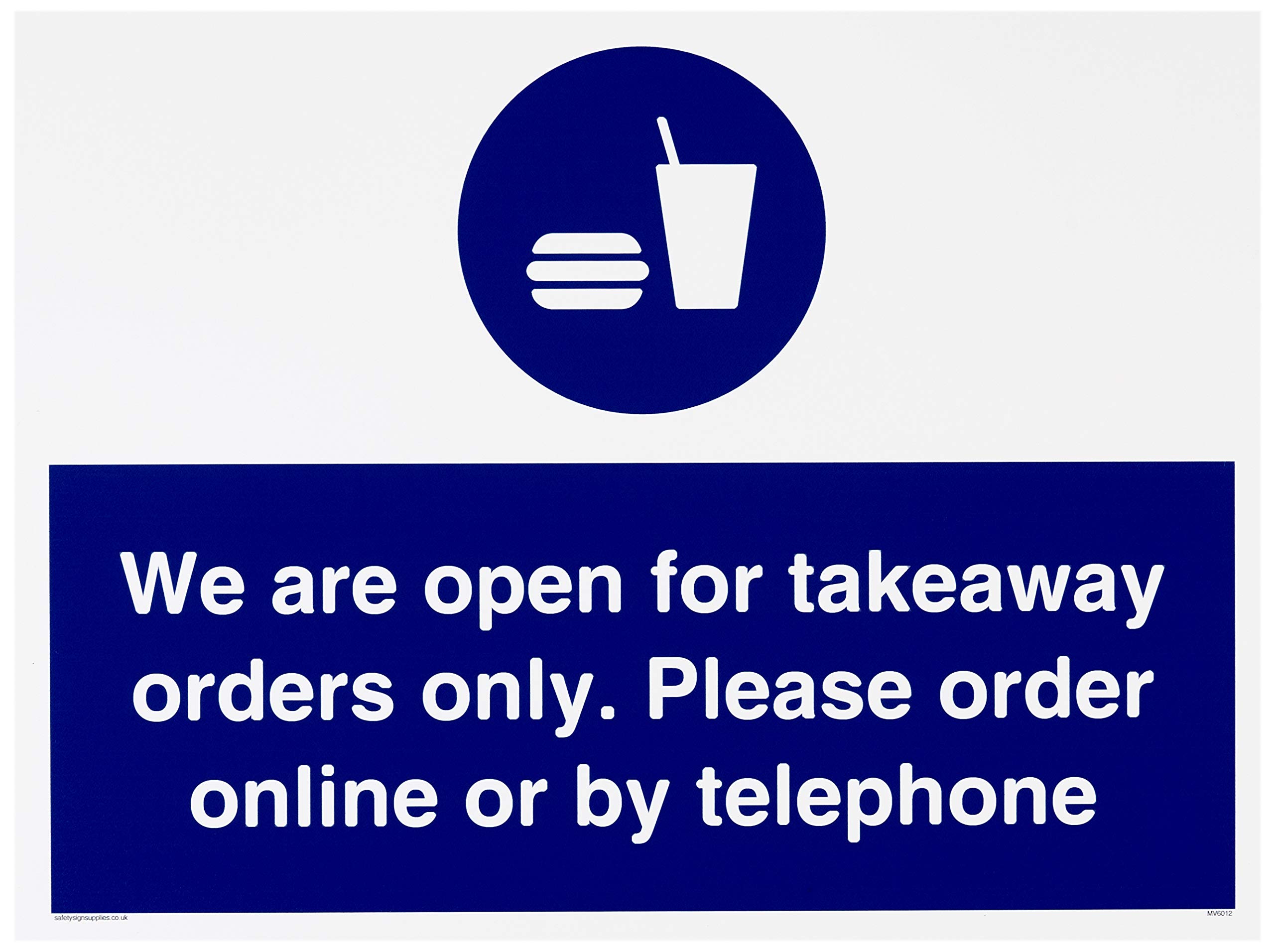 We are open for takeaway orders only. Please order online or by telephone