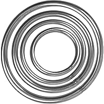 10 Pieces Stainless Steel 316 Round Ring Welded 5/32u2033 X 1 3/16u2033  4mm X 30mm Marine Grade
