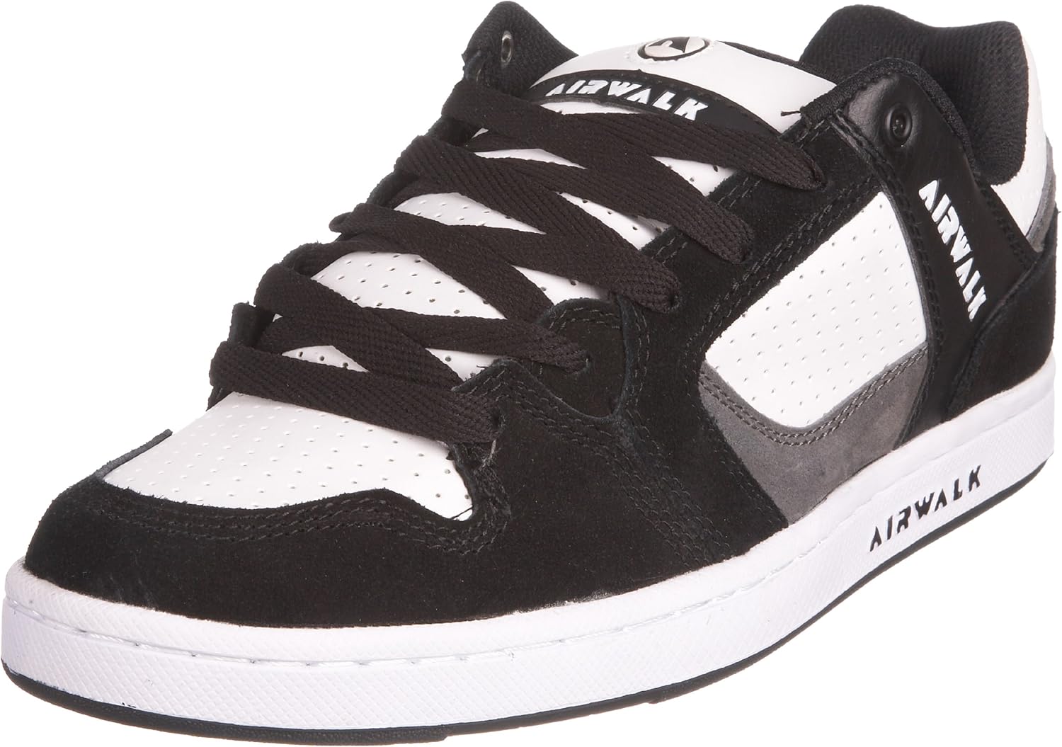 Airwalk Men�s Metal Head White/Black/Grey Trainer 349286
