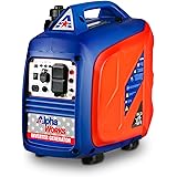 AlphaWorks Generator Inverter Portable Power Supply 2250 Watts Gas Engine 79cc 4-Stroke Capacity Super Quiet (2) 120VAC 60Hz 
