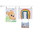 You Have Space TOTART Picture Hanging Kit and Curtain Rod with 18 Clips for Kids Crafts, Artwork, Tapestry, Stainless Steel, White