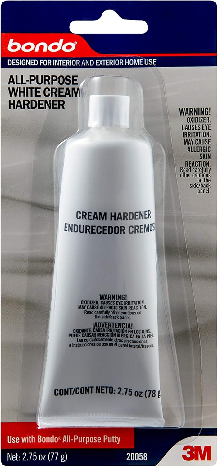 Bondo All-Purpose Interior Exterior White Cream Hardener, 2.75 oz.: Automotive