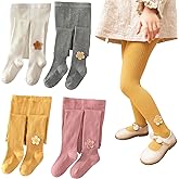 Silkglory Girls Tights, (2 Pack) Stockings for Girl, Cable Knit Cotton Toddler Tights Pantyhose 1-11 Years