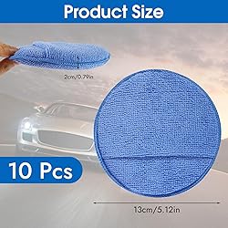 10 Pack Wax Applicator Pads, Microfiber Applicator