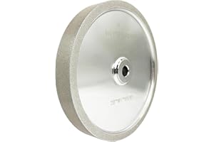 HEYSHARPEN CBN Grinding Wheel 8 inch 80 Grit,1" Wide,5/8” Arbor,for Sharpening Woodturning and HSS Tools,Suitable for All Kinds of 8-inch Bench Grinders(80 Grit)