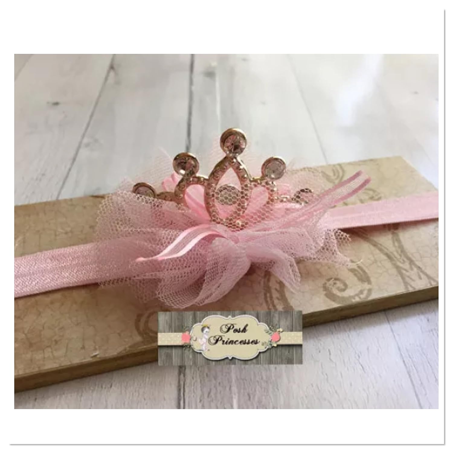 gold baby headband