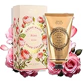 Panier des Sens Rose Hand Cream - Nourishing Shea Butter Hand Cream for Dry Cracked Hands 97% Natural Ingredients - Dermatologically Tested Hand Lotion for Woman Made in France, 2.5 fl oz