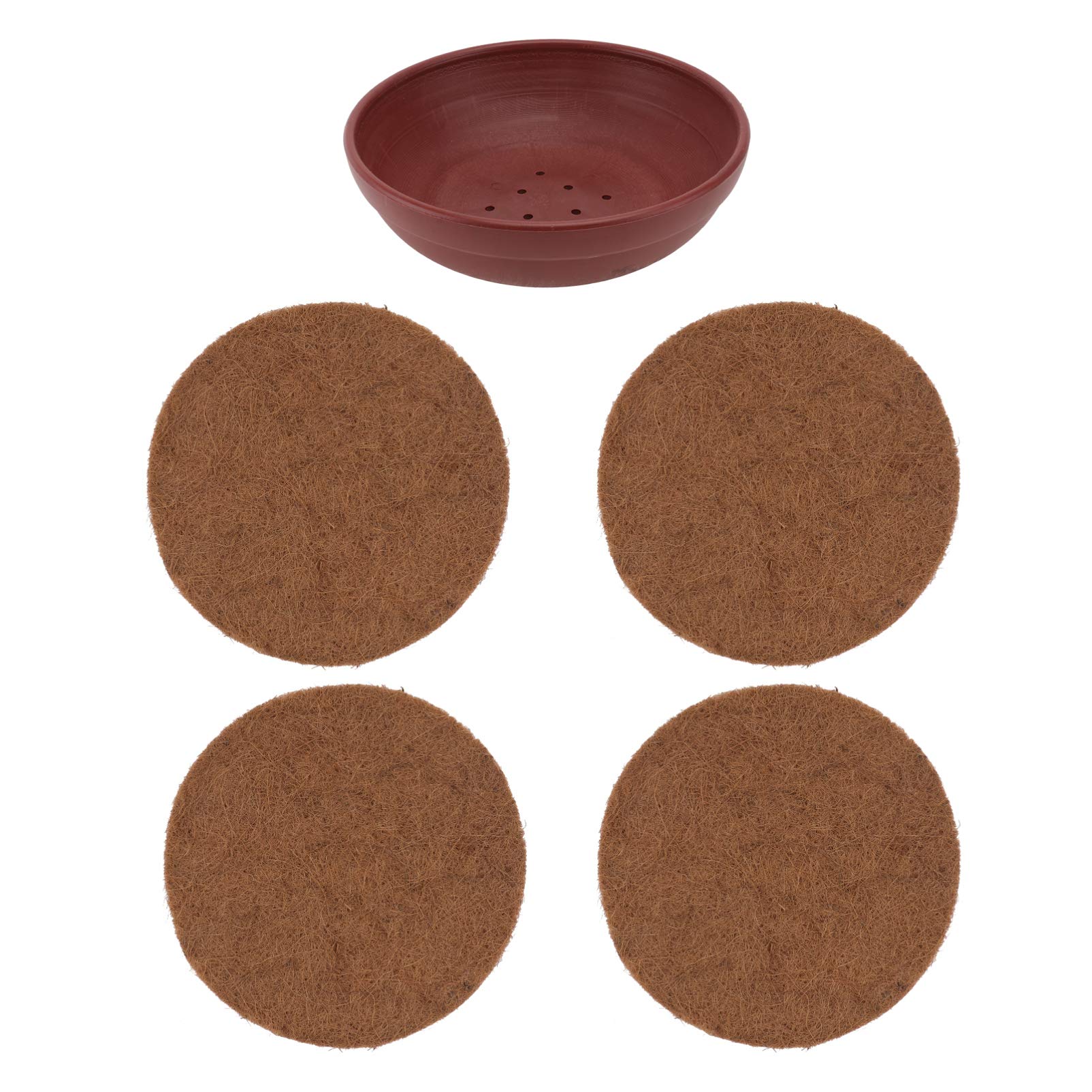 POPETPOP Pigeon Nesting Bowls with 4 Grass Mat Courtship Breeding House Hatching Nest Bird Incubate Bed for Pigeon Dwarf Rabbit Gerbil Chinchillas Assorted Color