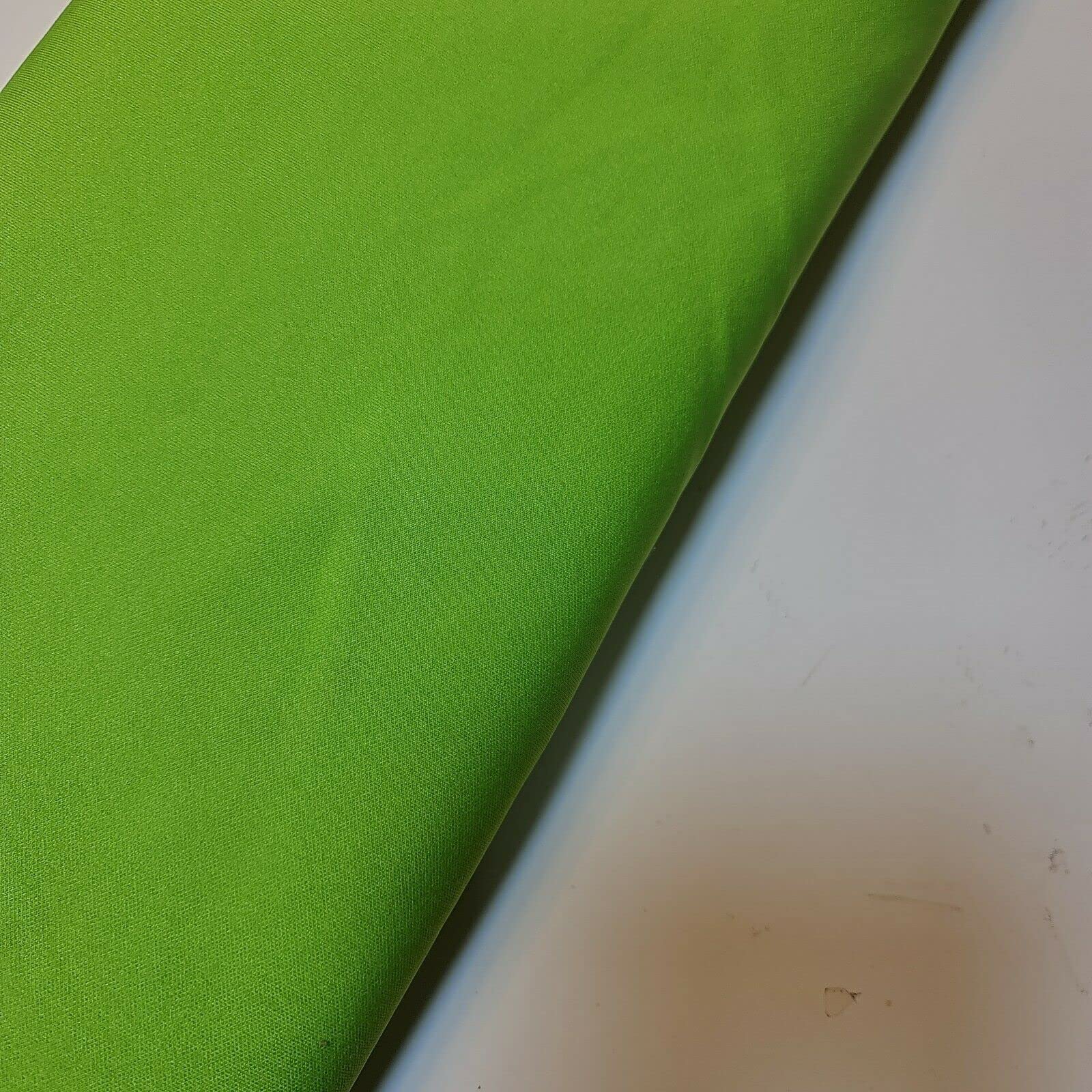 Plain Scuba/Crepe Jersey Stretch Spandex Dress Fabric Material 58" Wide (Lime)