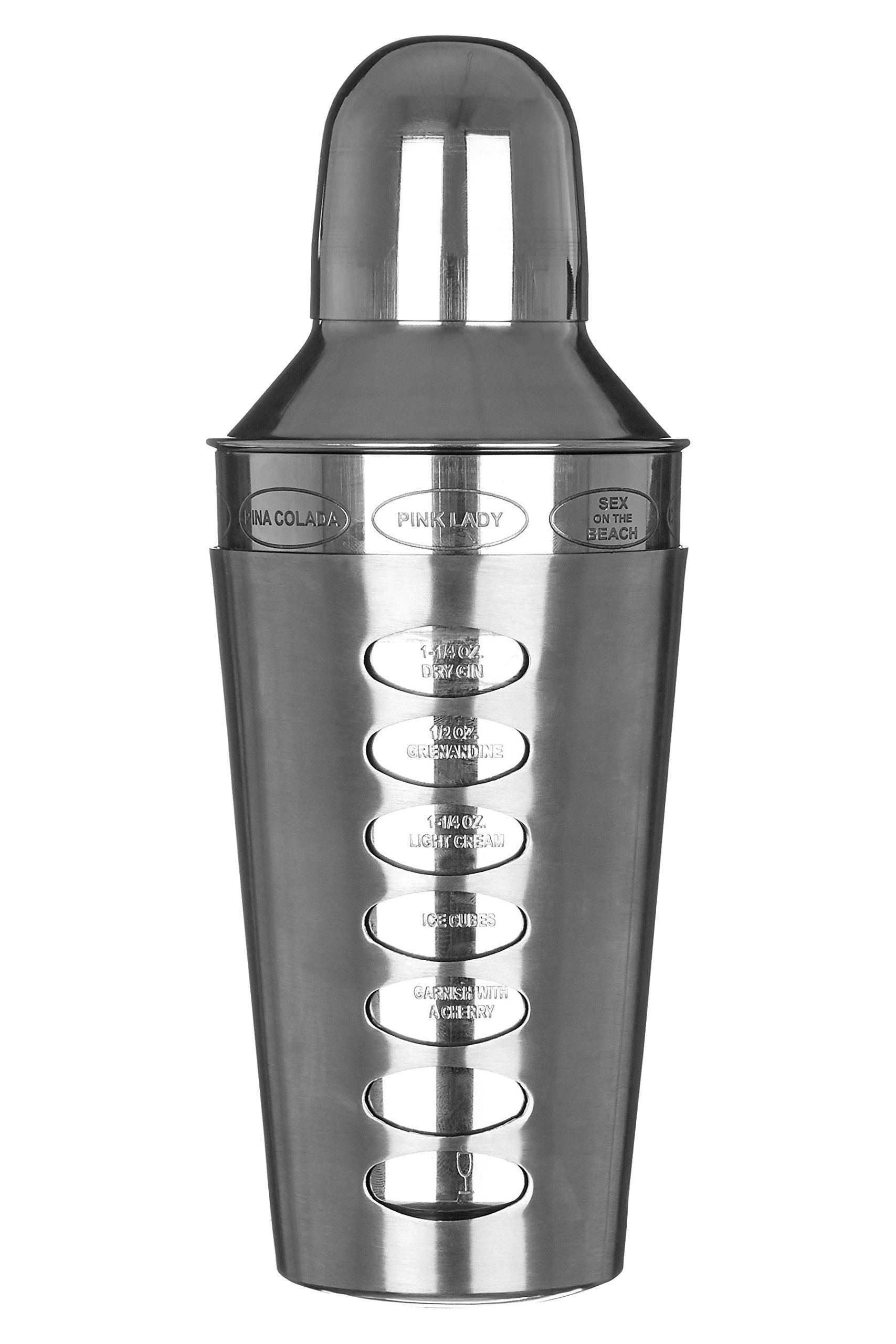 Recipe Cocktail Shaker, Stainless Steel, 500ml
