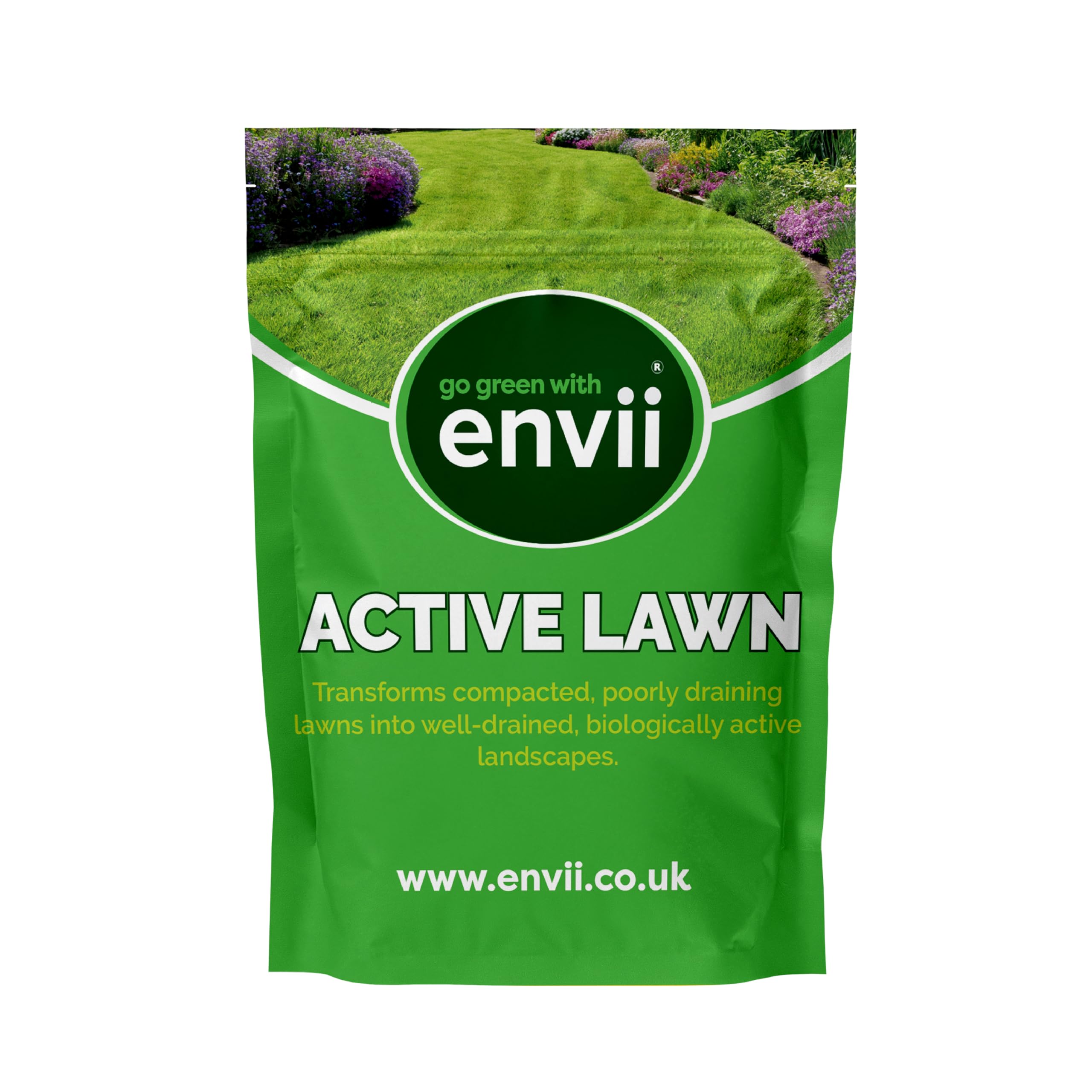 Envii Active Lawn – Lawn Clay Soil Improver, Improves Aeration & Lawn Health, Safe to Use Around All Pets (Covers up to 40m2)