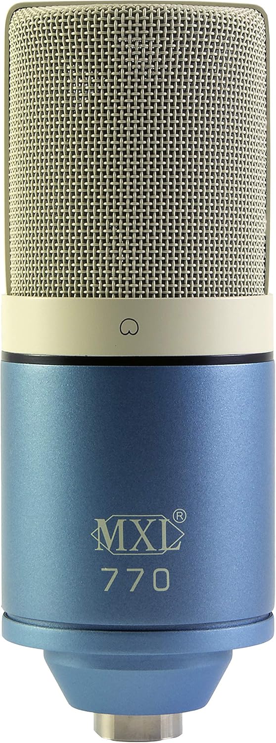 MXL Condenser Microphone, XLR, Vintage White (770VINTAGEWHITE): Musical Instruments