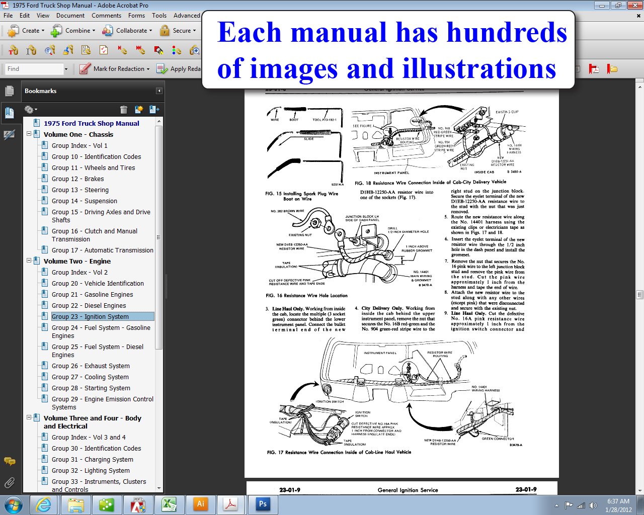 1975 Ford Truck Shop Manual: Ford Motor Company, David E. LeBlanc:  9781603710831: Amazon.com: Books