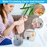 MECHEER Crochet Hooks Set 51 Pack 12 Sizes Aluminum Ergonomic Soft Handle Case view 6