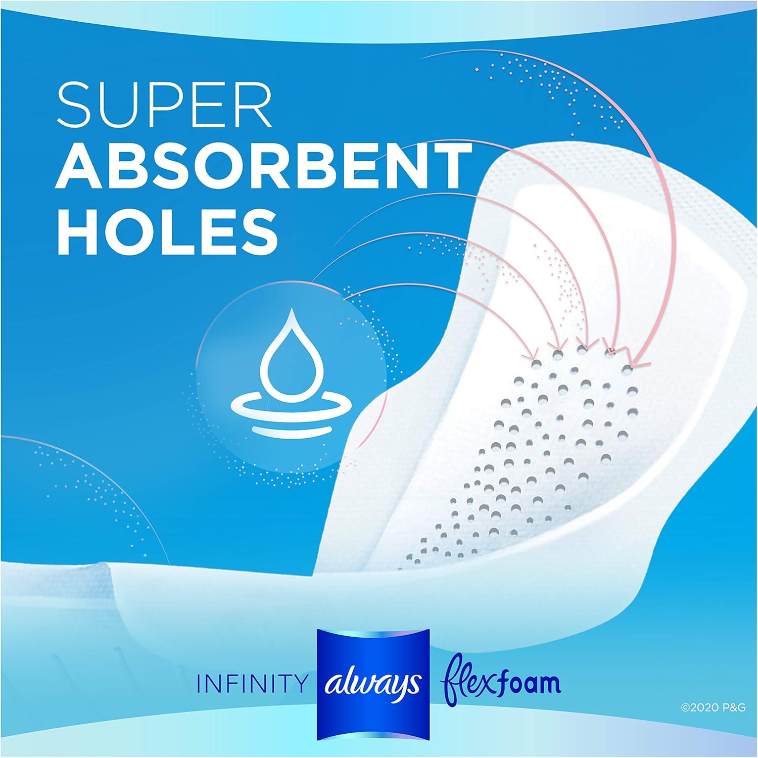 Always Infinity Feminine Pads for Women, Size 3, Extra Heavy Flow Absorbency, with Wings, Unscented, 28 Count, Pack of 3: Health & Personal Care