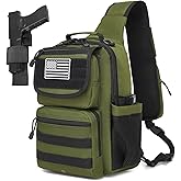 ATBP Tactical Crossbody Bag Holster Shoulder Backpack 6 Elastic Slots Water Bottle Holder Carrier Accessories Pouch 15L