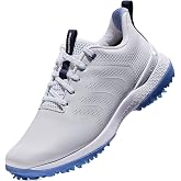 SQAIRZ SPEED3 Men's Waterproof Spiked Golf Shoes | Waterproof spiked golf shoes with patented wide toe box, replaceable Softspikes, breathable engineered mesh, lightweight