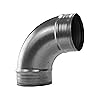 thumbnail image 2 of PATIKIL 6" ID Elbow 90 Degree Duct Pipe Connector, Ventilation Tube 2 of 13