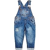 KIDSCOOL SPACE Baby Denim Overall,Toddler Little Soft Cute Jean Jumper