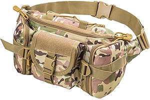 Shangyuan Hunting Waist Bag, Hunt Fanny Pack for Hunting Gear Knife Deer Call Flashlight Water Bottle Wallet Phone, Backpack Pouch for Deer Dove Tree Short Mobile Hunt Trip, Hunting Gifts for Men