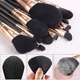 OMANIAC 12Pcs Makeup Brushes Set Pearl Handles with Case view 2