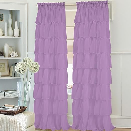 Amazon Com Jody Clarke 1pc Shower Curtain Gypsy Ruffle Bathroom