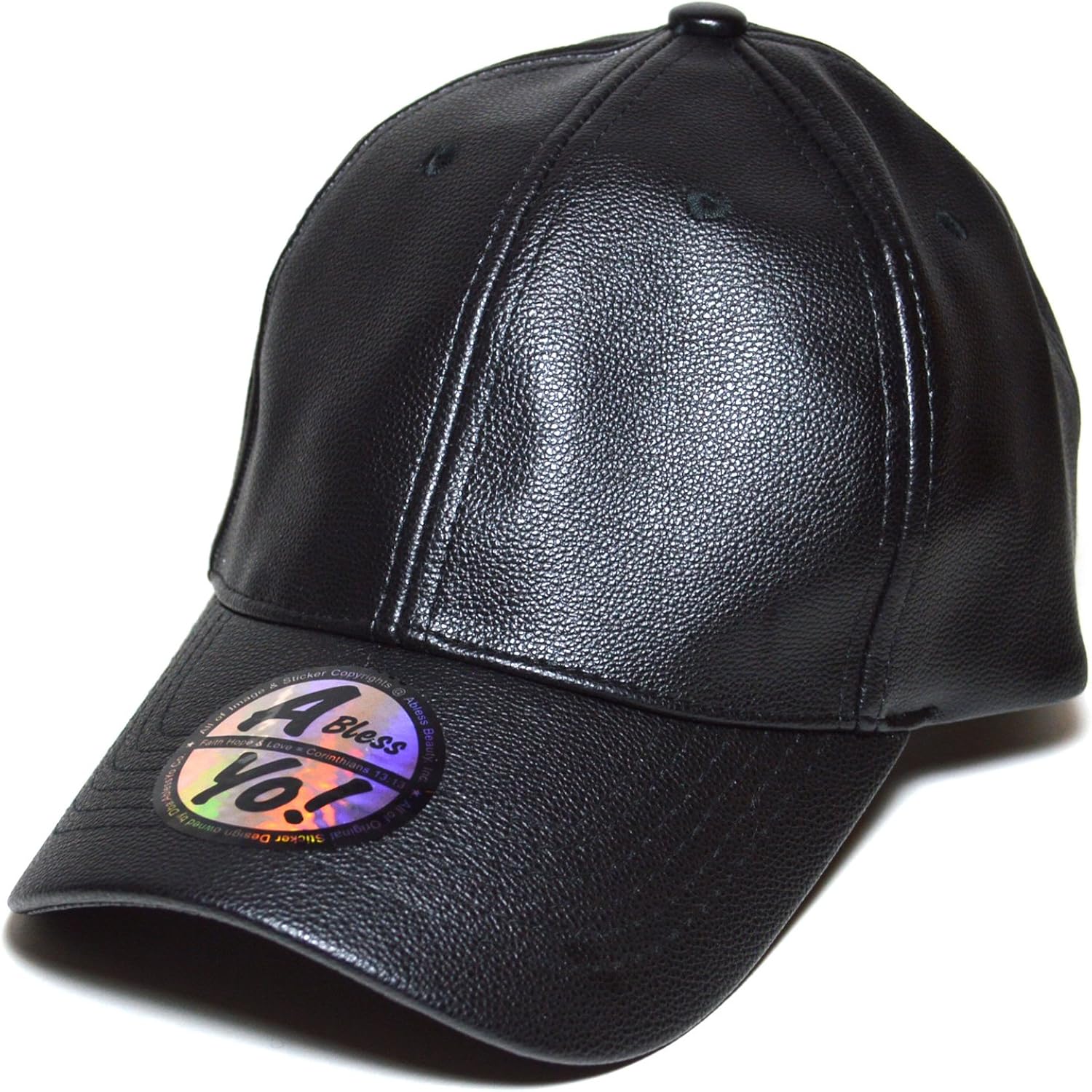 wool and leather baseball cap
