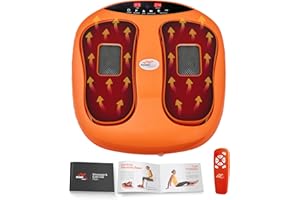 POWERFIT ACCELERATED TRAINING Powerfit Power Legs Electric Foot Massager Machine with Heat - Heated Foot Massager for Neuropathy Pain Circulation - Feet Massager for Pain Relief with Remote Control