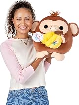 Snackles Series 2 Monkey Plush Toy 35 cm Medium Dole Licensed Snack view 3