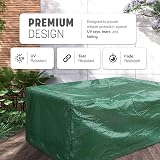 KEPLIN Garden Bench Cover 3-Seater Waterproof Heavy Duty 89x162x66cm view 6