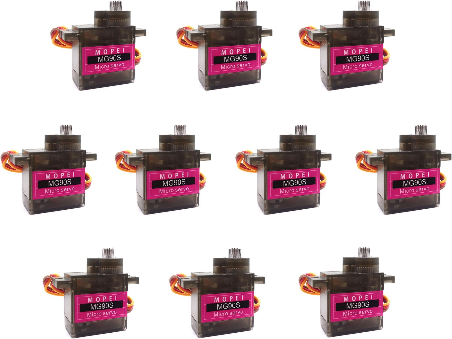 10pcs MG90S Servo Metal Gear Micro Servo for RC Helicopter Plane Car Boat