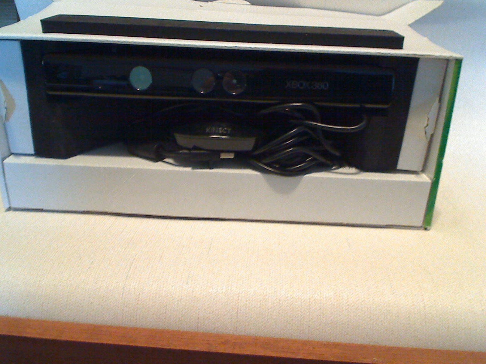 XBOX 360 Microsoft Kinect Sensor Bar Only Black 1414 Wired Motion Sensor Camera