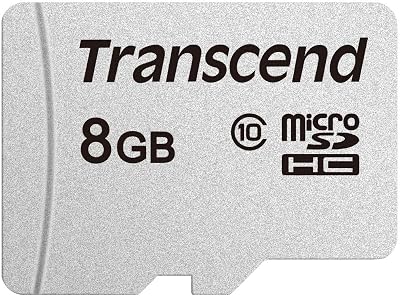Transcend 8GB microSDHC Class 10 Memory Card TS8GUSD300S Speed Storage