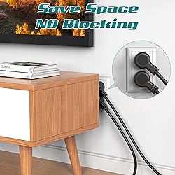 2 Pack Power Extension Cord 3FT/36Inch, Short 3