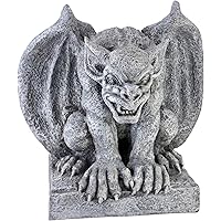 Design Toscano AL52694 Gomorra de Gargoyle gotische decor standbeeld, 28 cm, Polyresin, Greystone