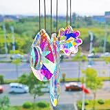 H&D Hyaline & Dora 3PCS Crystal Rainbow Suncatcher, K9 Glass Prism Decor view 6