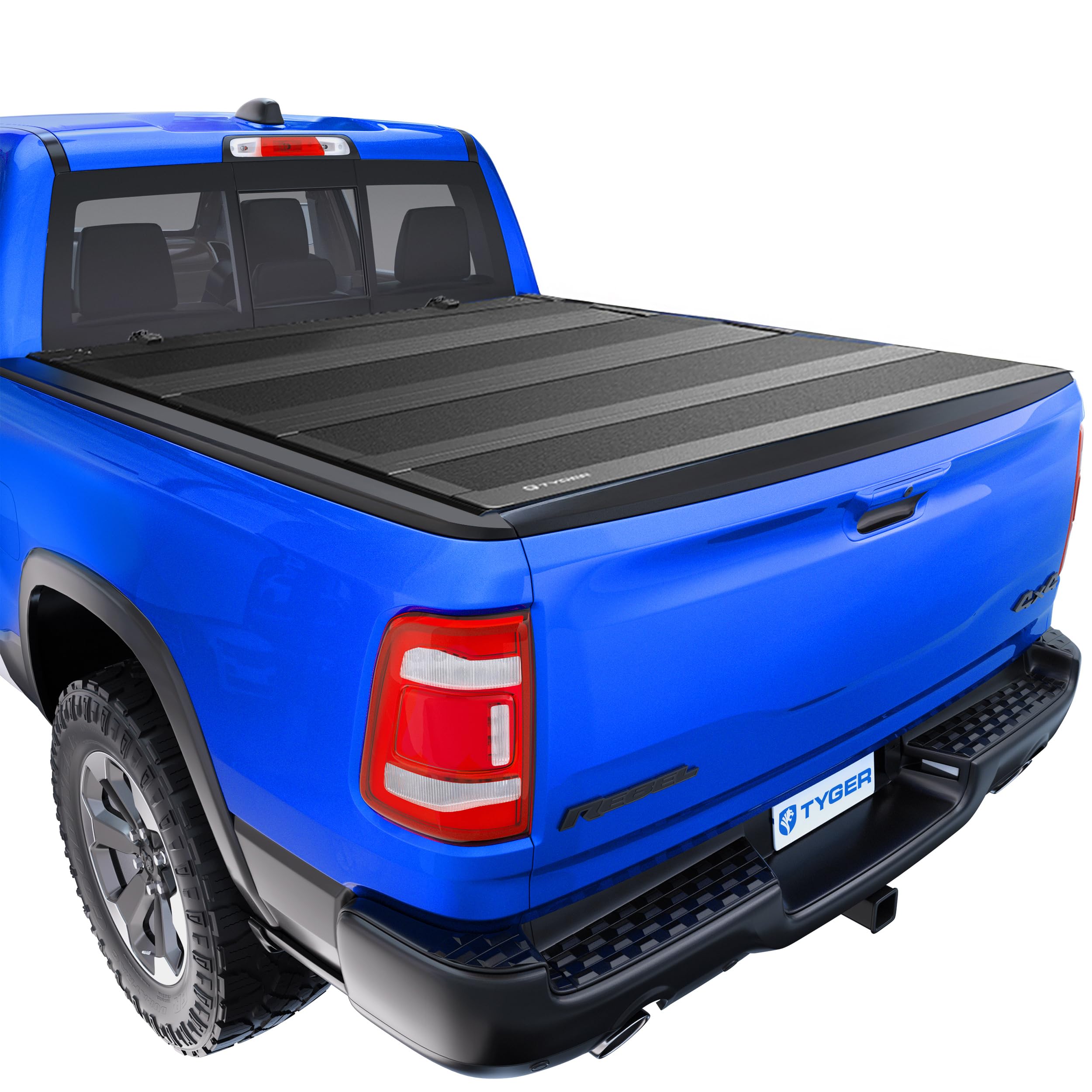 Tyger Auto T4 Flip-Up Low Profile Hard Alloy Truck Bed Tonneau Cover Compatible with 2019-2026 Ram 1500 (Not Fit 19-24 Classic) | 6'4" (76") Bed | TG-BC4D4418 Image
