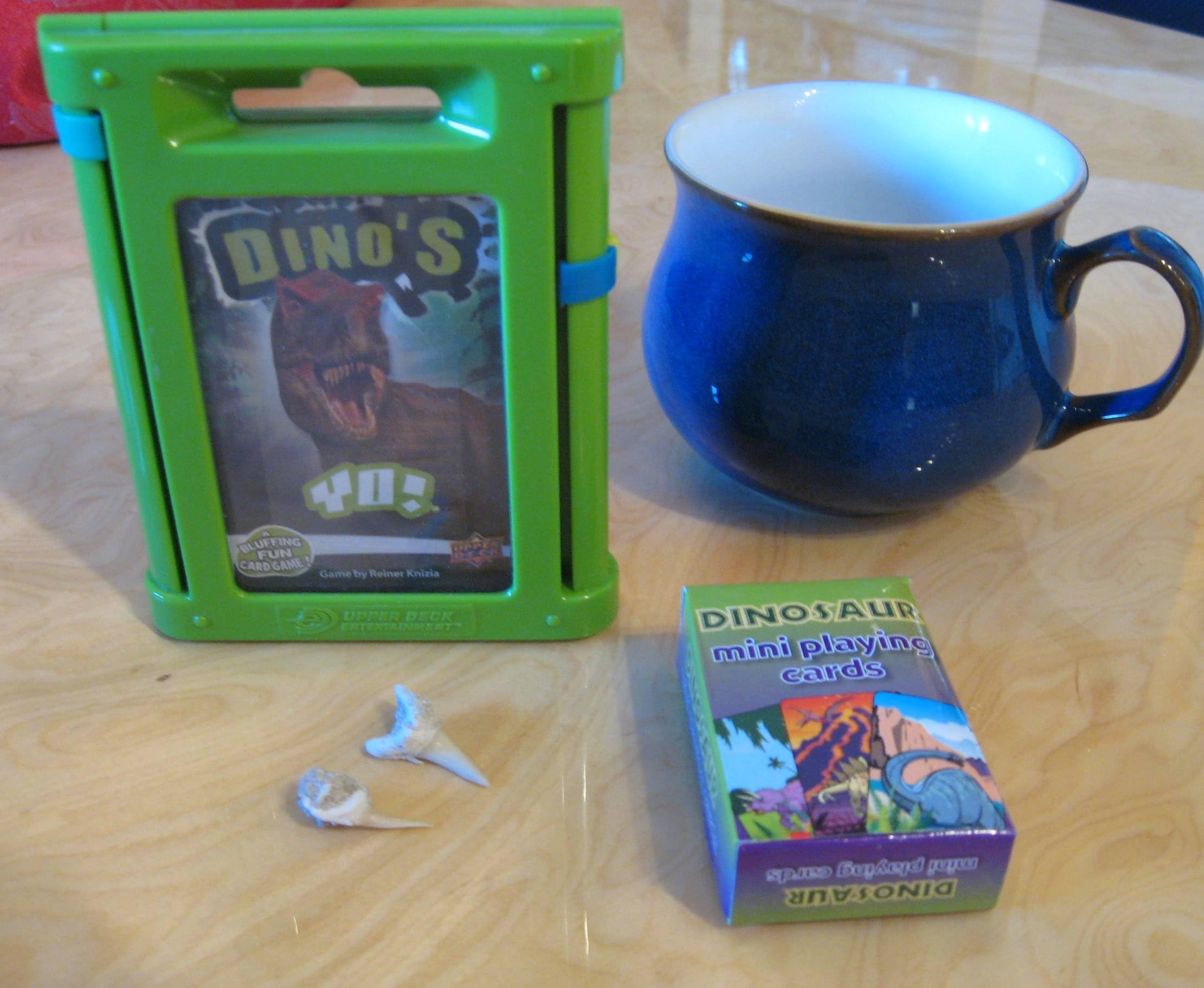 Yo Dinos dinosaur card game with shark teeth and mini cards toys and gifts se