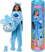 Barbie Cutie Reveal Care Bears Dolls Grumpy Bear Plush Set 10 Surprises JCN96