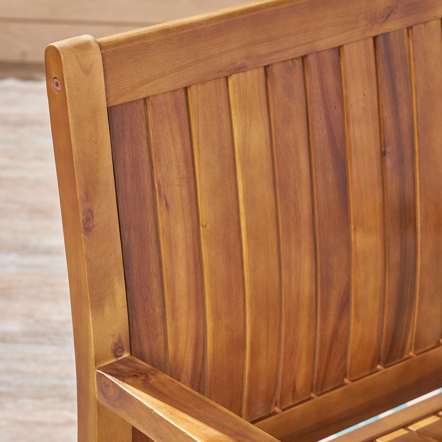 Christopher Knight Home 305350 Teague Outdoor Acacia Wood Dining Chairs (Set of 2), Teak Finish : Garden & Outdoor