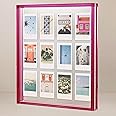 Elil Giant Polaroid Frame for Polaroid Film Fujifilm Instax Film Pink Polaroid Picture Frame 11.8" x 10.2" Collage Frame Family and Wedding Collage Picture Frames Double Glass Acrylic Floating Frame