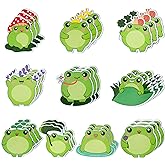 Xqumoi 30 Pack Frog Sticky Notes, Total 600 Sheets, Cute Cartoon Frog Self Sticky Notepads Writing Memo Pads Animal Page Marker for Office School Student Birthday Party Favors Goodies Bag Fillers