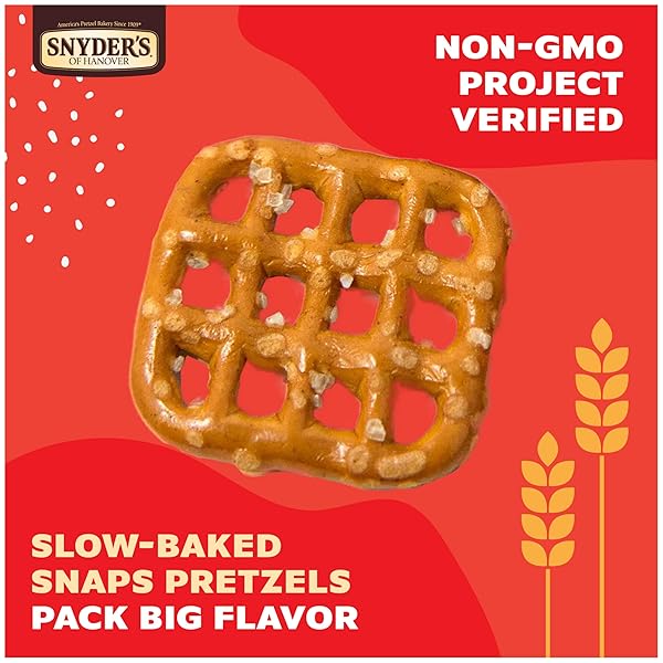 SNYDER’S OF HANOVER SNAPS PRETZELS, 10 COUNT 0.92 OZ