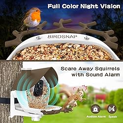 birdsnap® MON - Smart Bird Feeder with Camera, 2K