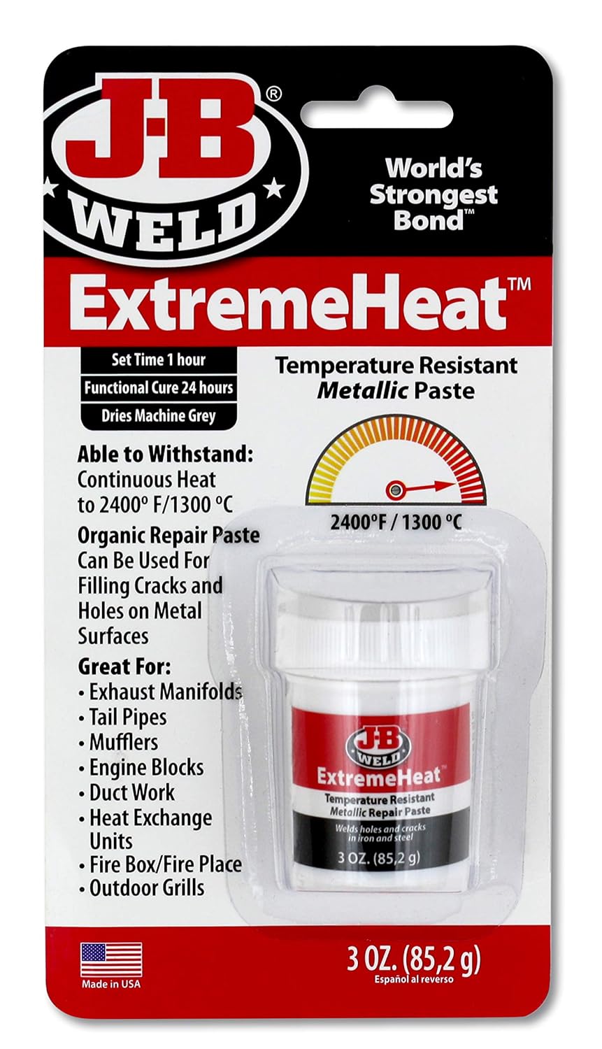 JB Weld 37901 ExtremeHeat High Temperature Resistant Metallic Paste